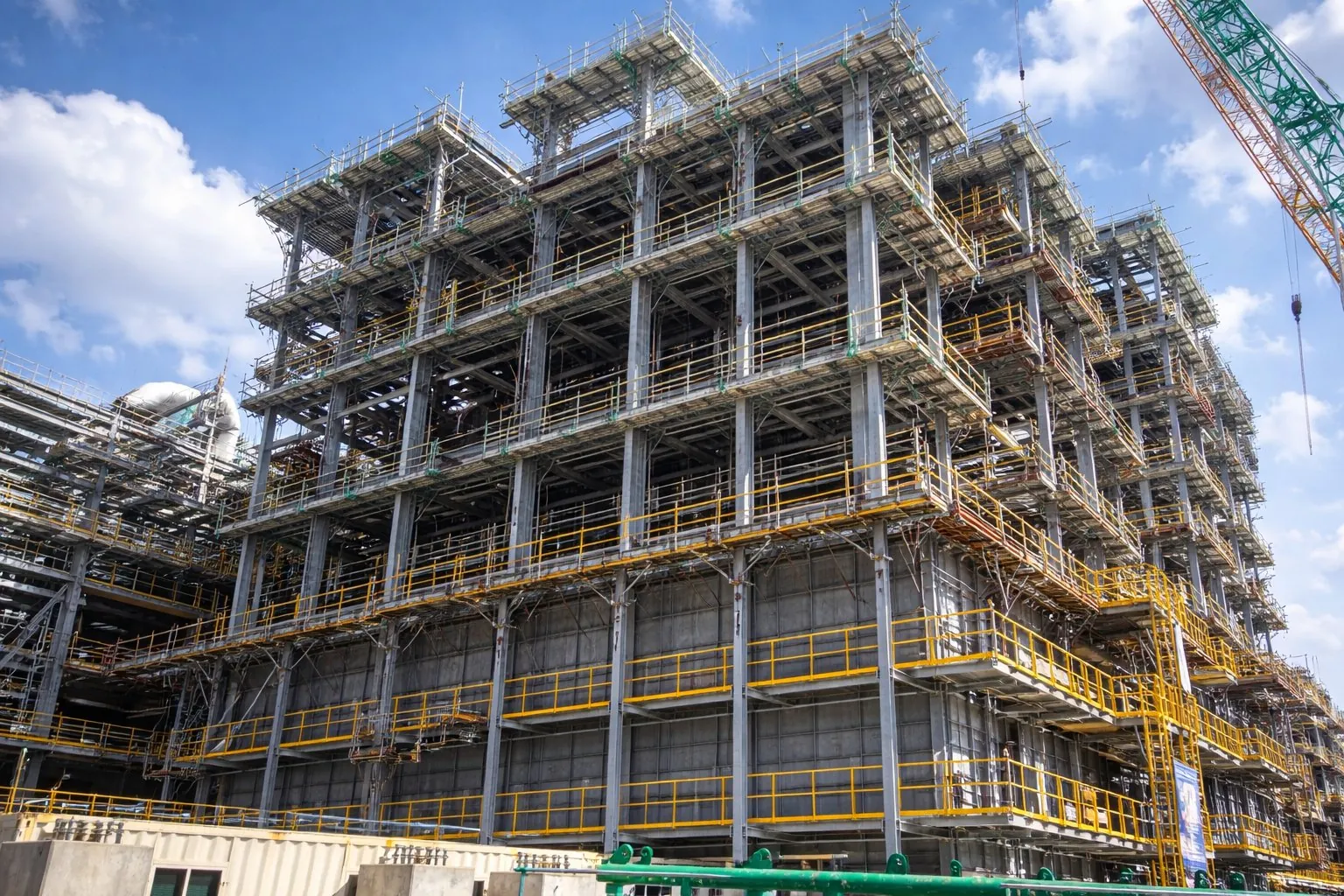 Steel structures for the steam cracking heaters at PETRONAS RAPID, Pengerang